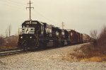 Vehicle train rolls east